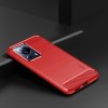 Xiaomi 13 Lite Case Brushed Carbon fiber texture Red