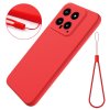 Xiaomi 14 Case with Strap Silicone Red