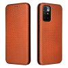 Xiaomi Redmi 10 Cover Carbon Fiber Texture Brown