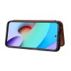 Xiaomi Redmi 10 Cover Carbon Fiber Texture Brown