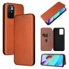 Xiaomi Redmi 10 Cover Carbon Fiber Texture Brown