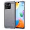 Xiaomi Redmi 10C Case Brushed Carbon fiber texture Grey