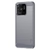 Xiaomi Redmi 10C Case Brushed Carbon fiber texture Grey