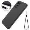 Xiaomi Redmi 13C Case with Strap Silicone Black