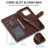 Xiaomi Redmi Note 13 5G Cover with Card Slot Stand Function Brown