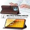 Xiaomi Redmi Note 13 5G Cover with Card Slot Stand Function Brown