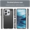 Xiaomi Redmi Note 14 5G Case Brushed Carbon fiber texture Black
