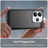 Xiaomi Redmi Note 14 5G Case Brushed Carbon fiber texture Black