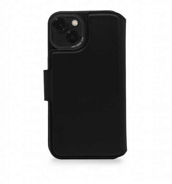 iPhone 14 Plus Cover Leather Detachable Wallet Black