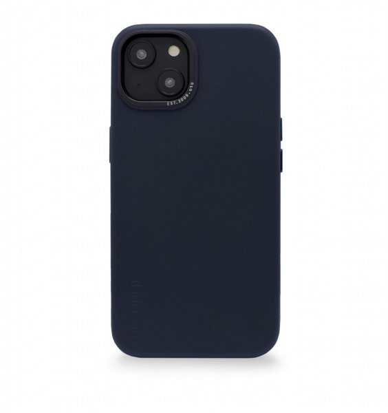 iPhone 14 Plus Case Leather Backcover Navy
