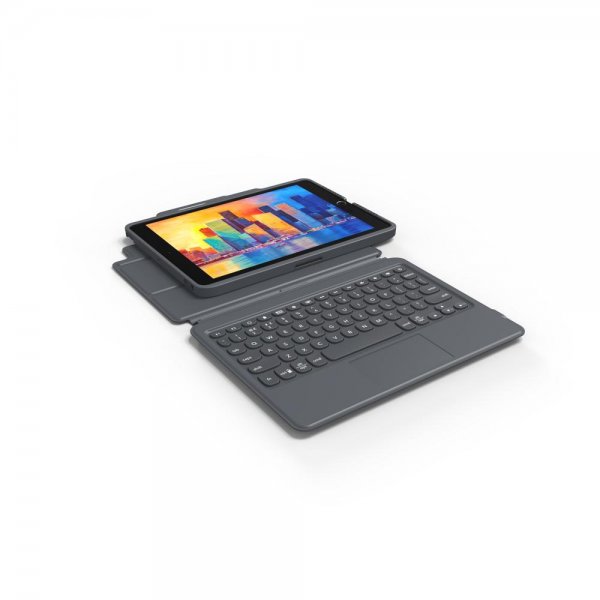 iPad 10.2 Cover with keyboard Pro Keys with Trackpad Nordic Black Gray