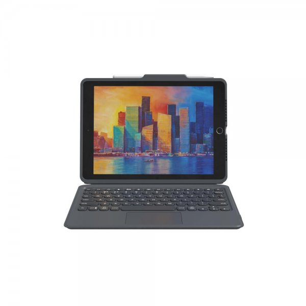 iPad 10.2 Cover with keyboard Pro Keys with Trackpad Nordic Black Gray