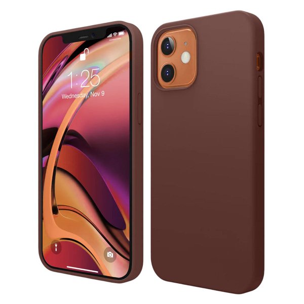 iPhone 12/iPhone 12 Pro Case Silicone MagSafe Brown