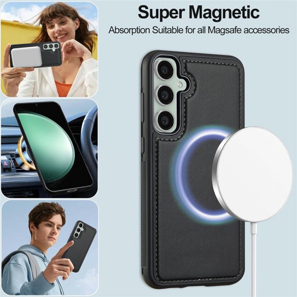 Samsung Galaxy S25 FE Cover with detachable MagSafe-case Raven Black