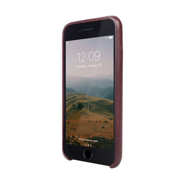 iPhone 7 Plus/iPhone 8 Plus Case Relaxed Leather Marsala