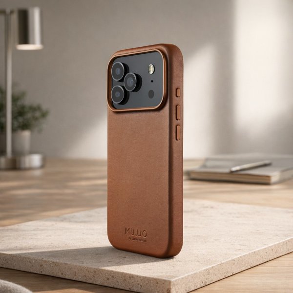 iPhone 17 Pro Max Case Full Leather Case MagSafe Tan