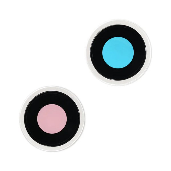 Camera lens with metal frame for iPhone 15 and 15 Plus - Blue