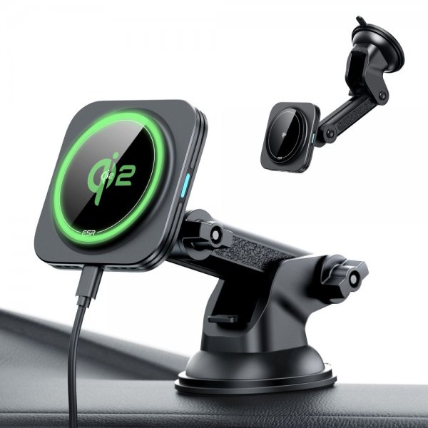 Car holder Qi2 Dashboard Wireless Car Charger HaloLock Black
