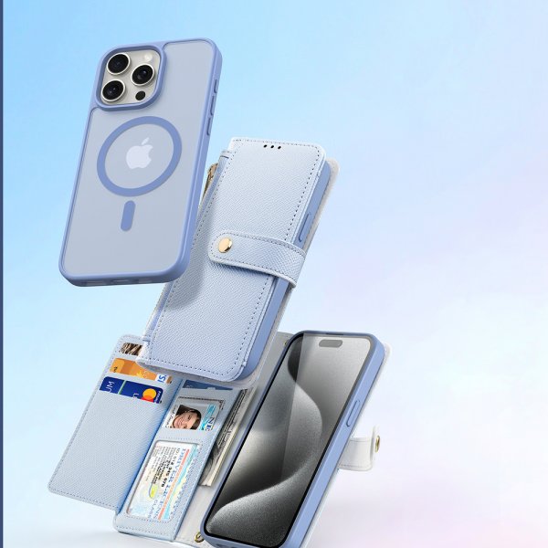 iPhone 15 Pro Cover 2-in-1 Lawa Series MagSafe Blue