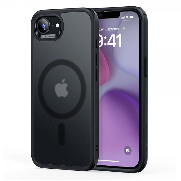 iPhone 16e/iPhone 17e Case Classic Hybrid HaloLock Matt Black