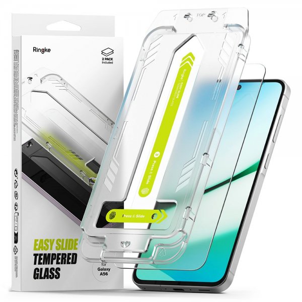 Samsung Galaxy A56 Screen Protector Easy Slide 2-pack