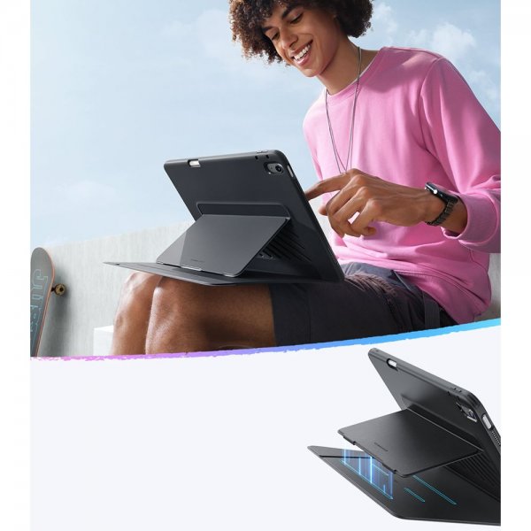 iPad Air 13 (M2/M3) Cover Flip Hybrid Black