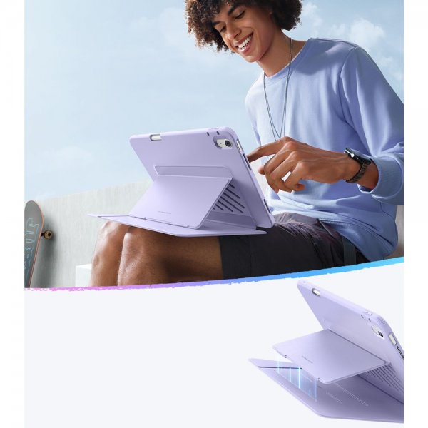 iPad Air 13 (M2/M3) Cover Flip Hybrid Purple