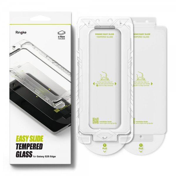 Samsung Galaxy S25 Edge Screen Protector Easy Slide 2-pack