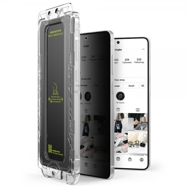 Samsung Galaxy S25 Edge Screen Protector Easy Slide Privacy 2-pack