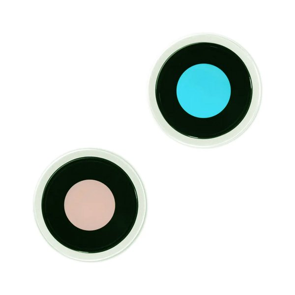 Camera lens with metal frame for iPhone 15 and 15 Plus - Green