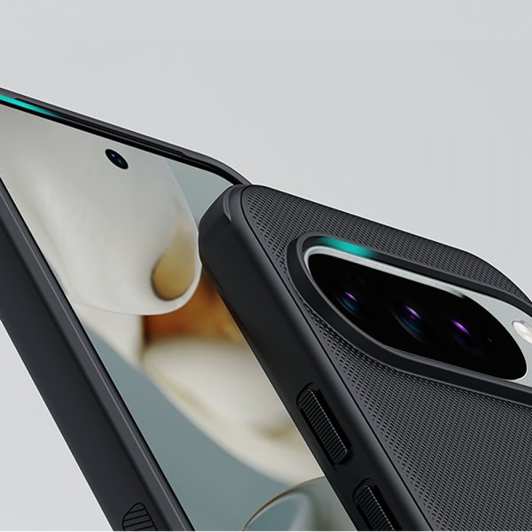 Google Pixel 10/Pixel 10 Pro Case Super Frosted Shield Pro Black