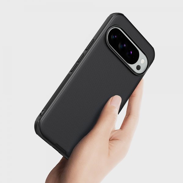 Google Pixel 10/Pixel 10 Pro Case Super Frosted Shield Pro Black