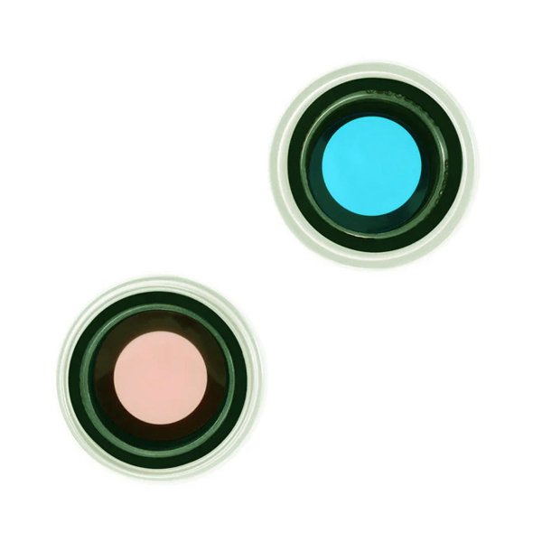 Camera lens with metal frame for iPhone 15 and 15 Plus - Green