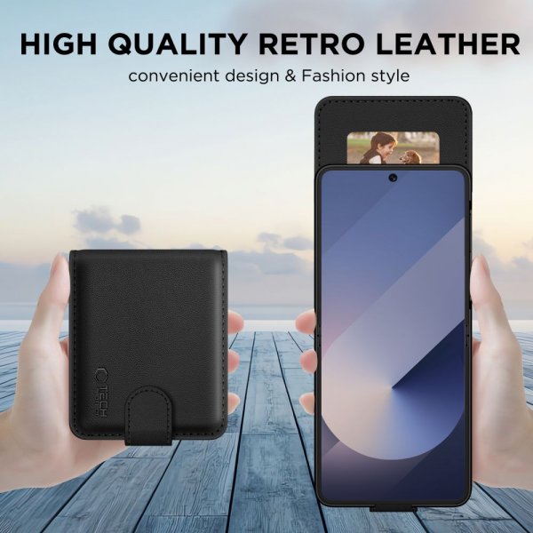 Samsung Galaxy Z Flip 6/Z Flip 7 FE Cover Wallet Black