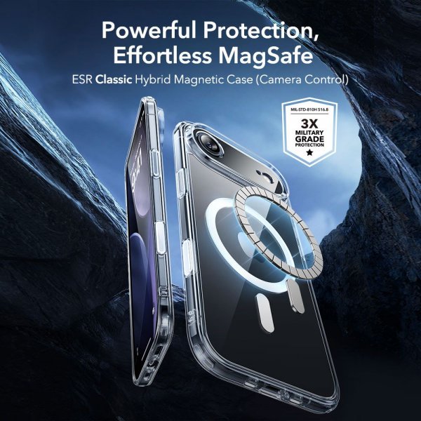 iPhone Air Case and Screen Protector Classic Hybrid MagSafe Set Transparent
