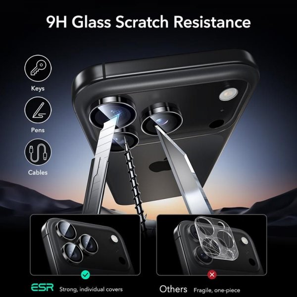 iPhone 14/15/16/17 Pro & Pro Max Camera Protector Armorite Black
