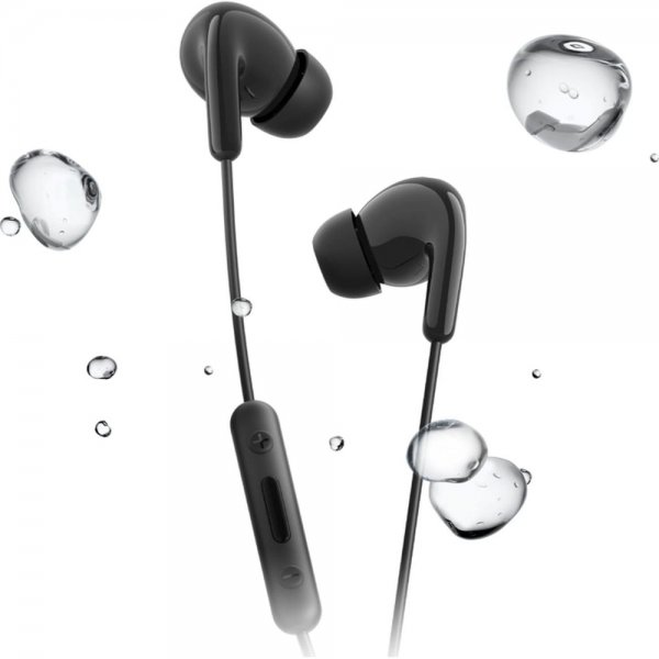 Wired USB-C Headphones Type-C Earphones Black