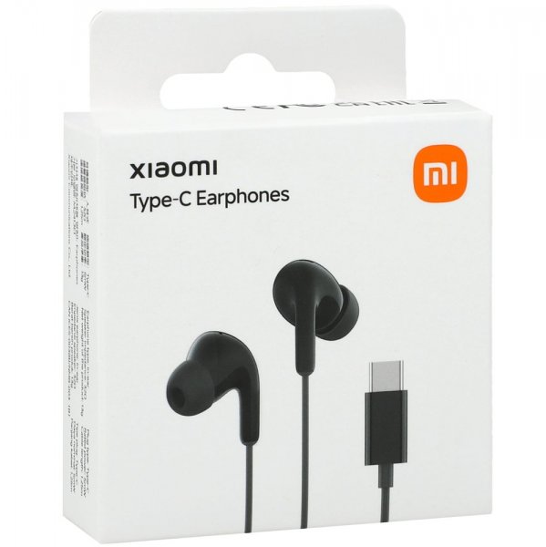 Wired USB-C Headphones Type-C Earphones Black