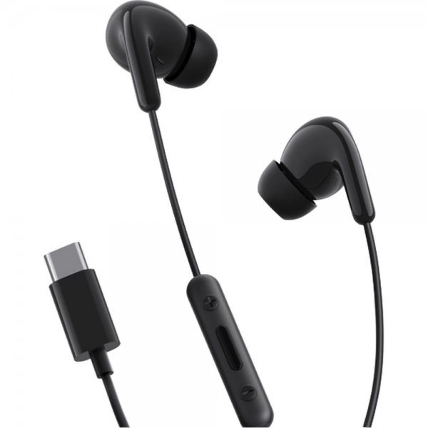 Wired USB-C Headphones Type-C Earphones Black