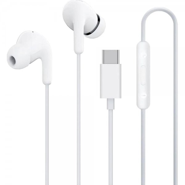 Wired USB-C Headphones Type-C Earphones White