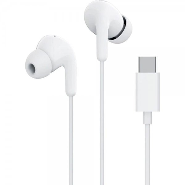 Wired USB-C Headphones Type-C Earphones White