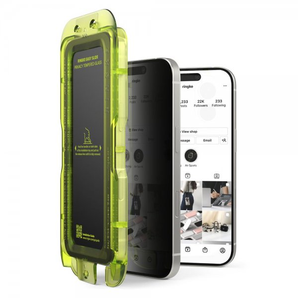 iPhone 17 Screen Protector Easy Slide Privacy 2-pack