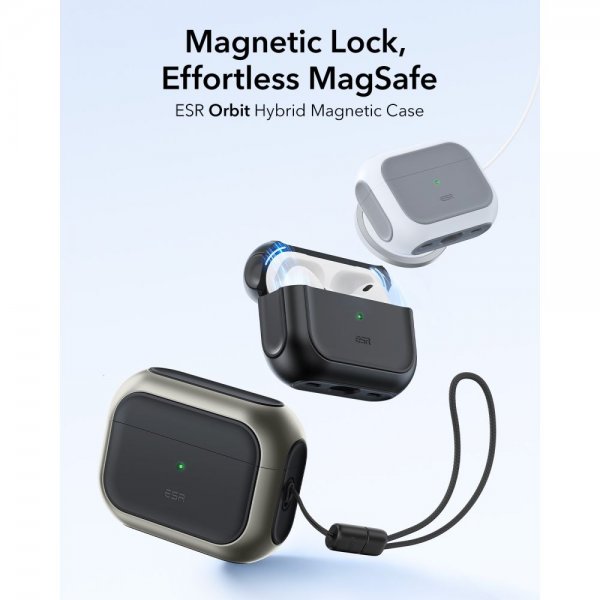 AirPods Pro 3 Case Orbit Hybrid HaloLock Grey
