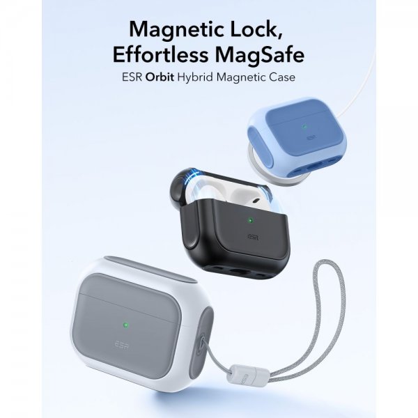 AirPods Pro 3 Case Orbit Hybrid HaloLock White