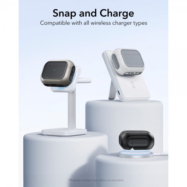 AirPods Pro 3 Case Orbit Hybrid HaloLock White