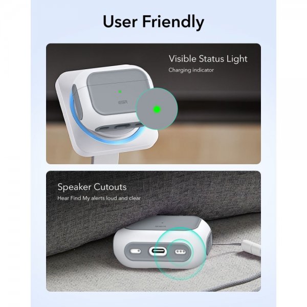 AirPods Pro 3 Case Orbit Hybrid HaloLock White