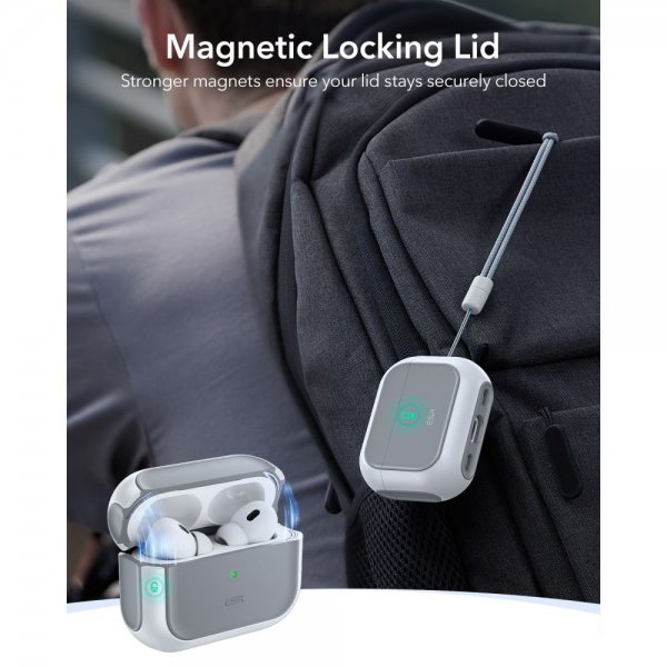 AirPods Pro 3 Case Orbit Hybrid HaloLock White