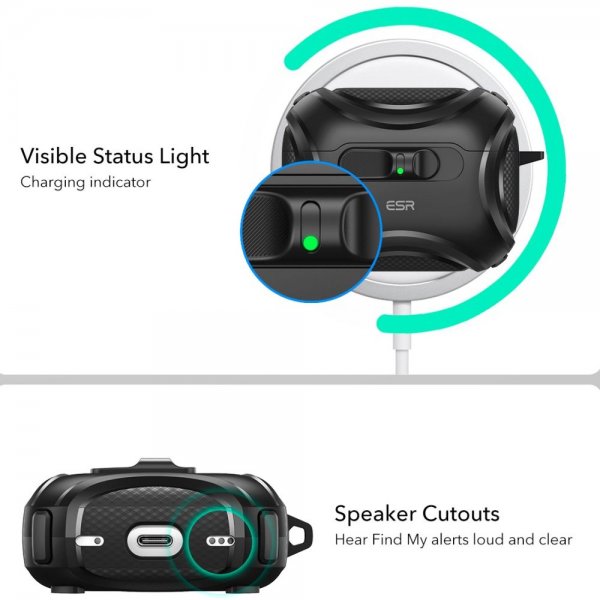 AirPods Pro 3 Case Cyber ​​FlickLock MagSafe Black