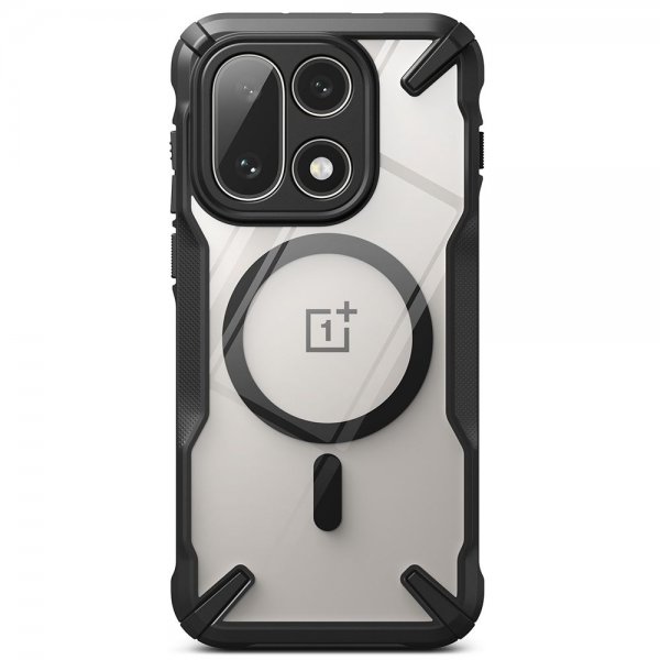 OnePlus 15 Case Fusion X Magnetic Clear Black