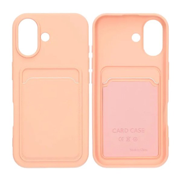 iPhone 17 Case Card Holder Pink